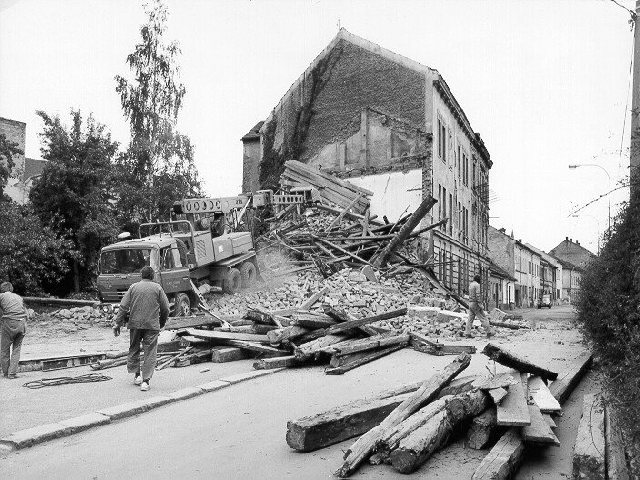 demolice ulice U trati - 1994