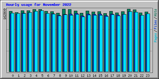 Hourly usage for November 2022