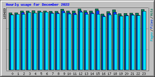 Hourly usage for December 2022