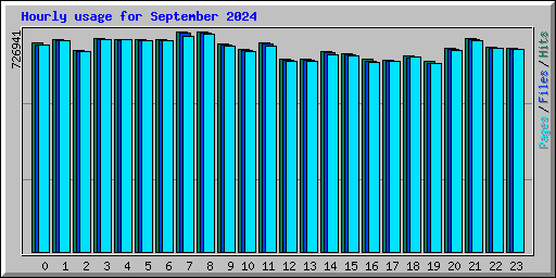 Hourly usage for September 2024