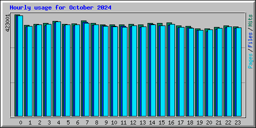 Hourly usage for October 2024