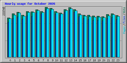 Hourly usage for October 2026